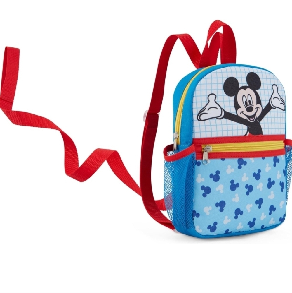 Disney Mickey Mouse Kids Backpack - Blue and Red